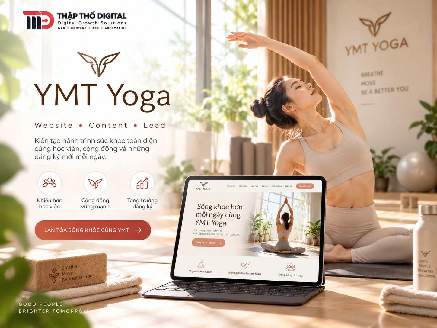 Dự án website YMT Yoga - đào tạo và Yoga
